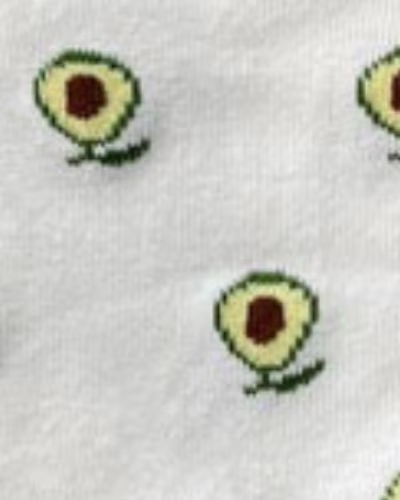 سفید طرح آووکادو